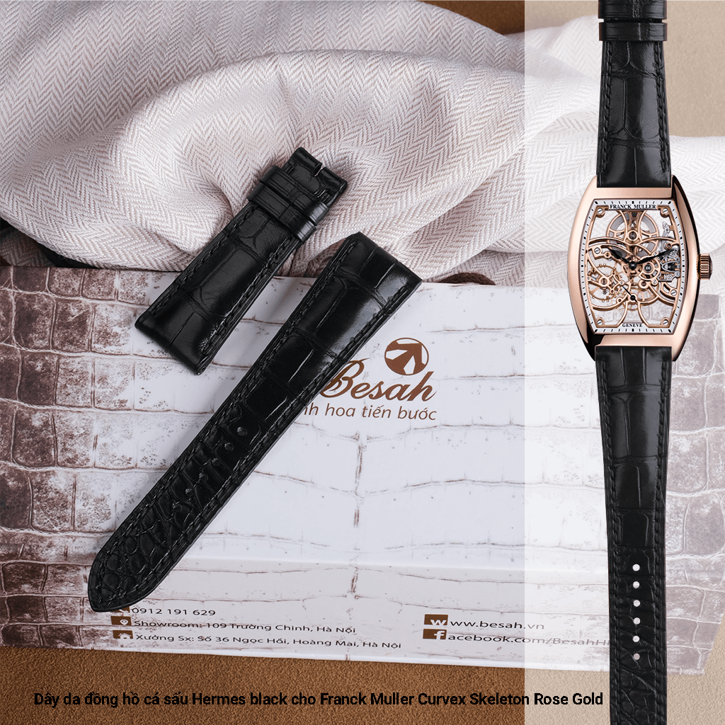 Franck Muller Curvex Skeleton Rose Gold