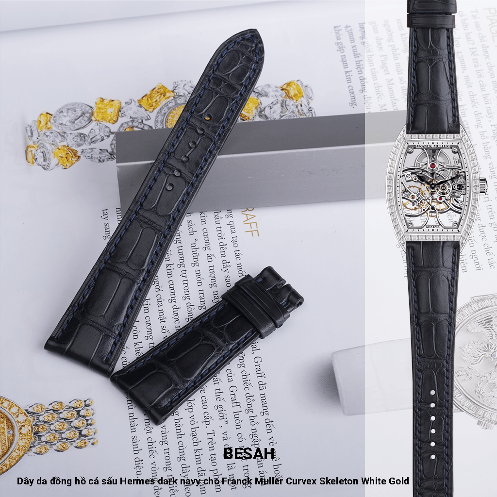 Franck Muller Curvex Skeleton White Gold