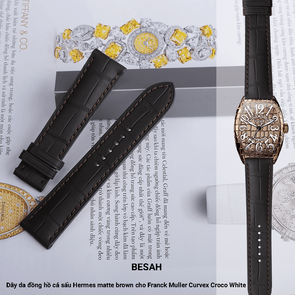 Franck Muller Curvex Croco White Dial